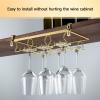Adjustable Wine Glass Rack,Storage Stemware Holder Under Shelf,Metal Wine Glass Holder,Wine Glass Rack Under Cabinet,Stainless Steel Wine Glass Storage for Bar Kitchen ( Size : 34*21.5cm(13.4*8.5in) ) view 4