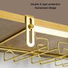 Adjustable Wine Glass Rack Under Cabinet,Wine Bottle Holder,Stainless Steel Stemware Rack,Nail Free Wine Glass Holder Glasses Storage Hanger Organizer for Bar Kitchen ( Size : 55*22.5cm(21.7*8.9in) ) view 2