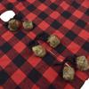 48 Inch Christmas Tree Buffalo Check Skirt with Faux Fur Ball Decoration for Merry Christmas Party Christmas Tree Skirt Decor DUO ER view 2