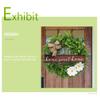 Cabilock 1pc Eucalyptus Wreath Welcome Sign Rustic Farmhouse Door Decor Artificial Floral Hanging Ornament for Spring and Home Decoration view 4