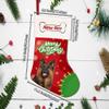 MALIHONG 4 Packs Personalized Merry Christmas Pekingese Dog Stocking Snowflake Red and Green Xmas Party Holiday Home Decor Gift 14.4" view 2