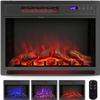 ARLIME 28 Inch Electric Fireplace Inserts in-Wall Recessed and Freestanding Fireplace Heater, 1400W Electric Room Heater Indoor with 3D Adjustable Flame, Remote Control, Thermostat and Timer view 1