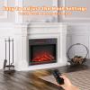 ARLIME 28 Inch Electric Fireplace Inserts in-Wall Recessed and Freestanding Fireplace Heater, 1400W Electric Room Heater Indoor with 3D Adjustable Flame, Remote Control, Thermostat and Timer view 3
