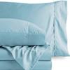 ARlinen Tencel Sheets Full Size Bed Sheets 4pc Set, 100% Eucalyptus Lyocell Sheets Set, Silky Soft & Smooth, Breathable, Moisture Wicking, Percale Weave Bed Set 16" Deep Pockets- Sky Blue view 2