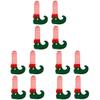 PartyKindom 12pcs Christmas Chair Leg Creative Foot Sleeves for Festive Decor Protects Furniture Legs Floors Easy to Install for Holiday Celebrations view 1