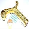 Vimal Nautical Royal Golden Brass Designer Style Handle ONLY for Wooden Walking Stick Cane Gift for Lover's view 2