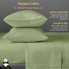 Mr Pandaa 100% American Supima Cotton 1000 Thread Count Sheet Set, Ultra Crisp, Sateen Weave Hotel Collection, 10" Deep Pockets - RV King-Sage view 2