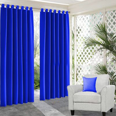 Modern Decorative Tab Top Window Curtains for Bedroom or Living Room Polyester Blend (Royal Blue, 42 Inch Wide by 72 Inch Long- 1 Panel)
