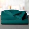 Mr Pandaa 100% American Supima Cotton 1000 Thread Count Sheet Set, Ultra Crisp, Sateen Weave Hotel Collection, 28" Deep Pockets - RV Short King-Teal Blue view 1