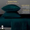 Mr Pandaa 100% American Supima Cotton 1000 Thread Count Sheet Set, Ultra Crisp, Sateen Weave Hotel Collection, 28" Deep Pockets - RV Short King-Teal Blue view 2