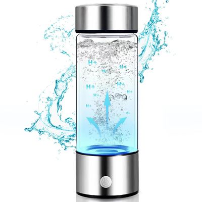 Hydrogen Water Generator Bottle - A Portable Health Boosting Waterionizer Generator with SPE PEM Technology Portable Gift Box Gift