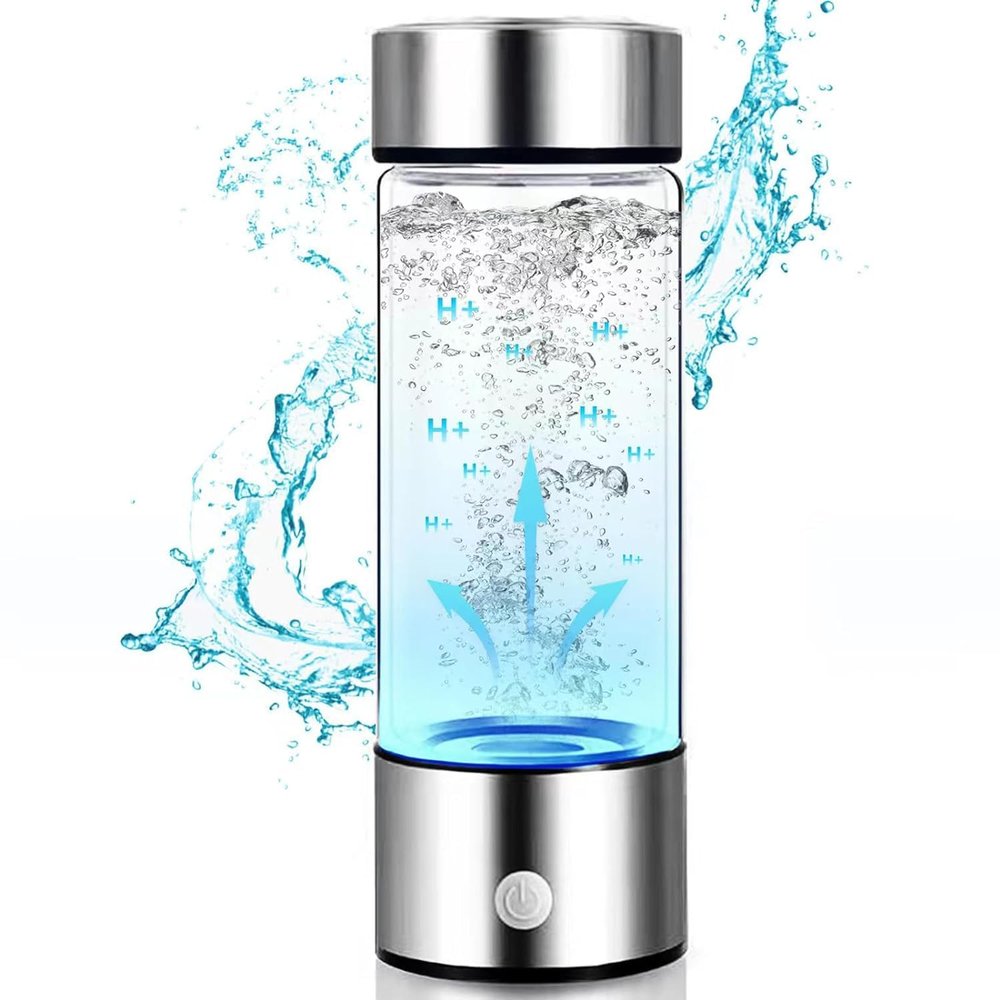 Hydrogen Water Generator Bottle - A Portable Health Boosting Waterionizer Generator with SPE PEM Technology Portable Gift Box Gift