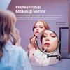 KIBI Circular Wall Mount Makeup Mirror, Dual-Sided 1x/5x Magnifying Mirror with Extendable Arm, 360 Swivel, Solid Brass Construction for Durability and Style (Matte Black - KMM100) view 4