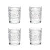 LOYUYU Set of 4, Romantic Water Glasses, 9.5 oz Premium Drinking Glasses Tumblers, Vintage Glassware Set for Juice, Beverages, Beer, Cocktail view 1