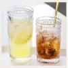 LOYUYU Set of 4, Romantic Water Glasses, 9.5 oz Premium Drinking Glasses Tumblers, Vintage Glassware Set for Juice, Beverages, Beer, Cocktail view 3