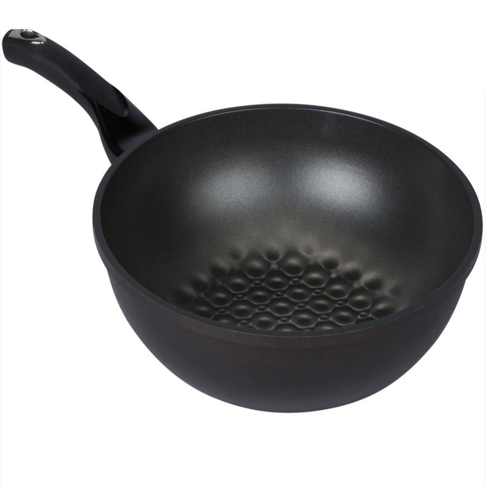 3D Marble Non-Stick, Non-Scratch Coating Wok Pan. (Made in Korea). (22cm)