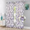 Luxury Home Textiles Set of 2 Kendall Floral Blackout Curtains, 84" Long (Purple) view 1