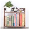 jinyi2016SHOP Bookshelf Desktop Bookshelf Home Retro Bookshelves Floor-to-Ceiling Bookcase 2-Layer Bookstorage Rack Shelf Suitable for Home OfficeBrown Bookcase Storage Rack view 1
