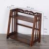 jinyi2016SHOP Bookshelf Desktop Bookshelf Home Retro Bookshelves Floor-to-Ceiling Bookcase 2-Layer Bookstorage Rack Shelf Suitable for Home OfficeBrown Bookcase Storage Rack view 2