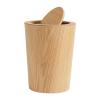 DRSFF Large Trash Can Bathroom Kitchen Fraxinus Mandshurica Flip Trash Bin | Wooden Waste Paper Basket for Home Bedroom Living Room Rubbish Container view 1