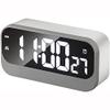 Sxdthy Digital Alarm Clock,with Large Number LED Display,USB Charger, Portable Bedside Desk for Heavy Sleepers,Kids,Bedroom,Home,Multifunctional Mirror Digital Luminous Sitting Clock (Color : White) view 1