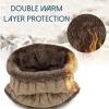 BCDlily Fleece Lined Beanie Hats with Scarf Set for Men Women Winter Warm Thick Knitted Hats Skull Cap Neck Warmer (Black_A) view 3