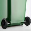 Angoily Trash Can Wheels Replacement, Garbage Can Wheels Replacement Set, Hollow Shaft 2 Rubber Wheels Pulley Wheel, Trash Bin Wheels Replacement view 2