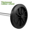 Angoily Trash Can Wheels Replacement, Garbage Can Wheels Replacement Set, Hollow Shaft 2 Rubber Wheels Pulley Wheel, Trash Bin Wheels Replacement view 4