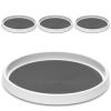 12-Inch Non-Skid Turntable Lazy Susan Organizer [4 Pack] - Spinning Rack for Cabinet Table Top, Pantry Organization Storage, Kitchen, Fridge, Vanity, Countertop, Under Sink Organizing, Spice Spinner view 1