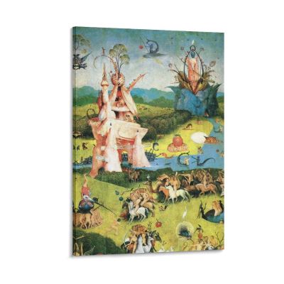14 Famous Paintings by Hieronymus Bosch - The Garden of Earthly Delights (Detail) Poster Decorative Painting Canvas Wall Art Living Room Posters Bedroom Painting 28x42inch(70x105cm)