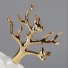 YKHB soap Holder Soap Dish Creative Soap Holder Nordic Style Soap Tray Bird Gold-Plated Tree Branch Soap Box Personality Cute Soap Case Easy to use (Color : White) view 3