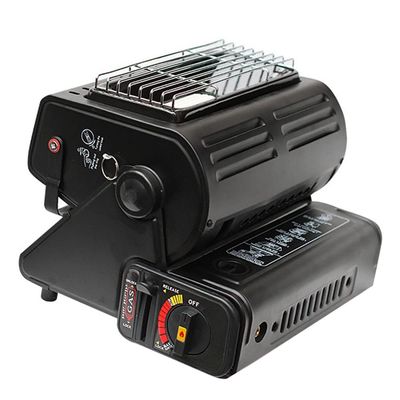LKP 1.3KW Portable Butane Heater, Lightweight Gas Heater Stove, Outdoor Heating Burner Garage Hiking Patio Camping Heater 10.23x9.45x7.87inch, Black/Red