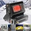 LKP 1.3KW Portable Butane Heater, Lightweight Gas Heater Stove, Outdoor Heating Burner Garage Hiking Patio Camping Heater 10.23x9.45x7.87inch, Black/Red view 2