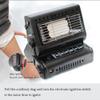 LKP 1.3KW Portable Butane Heater, Lightweight Gas Heater Stove, Outdoor Heating Burner Garage Hiking Patio Camping Heater 10.23x9.45x7.87inch, Black/Red view 4