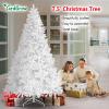 YardGrow 7.38ft Artificial Premium Spruce Christmas Tree Hinged Fir Pine Tree Stand Included for Xmas Decoration (White) view 2