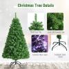 GOFLAME 5 Ft Pre-lit Artificial Christmas Tree, Premium Fiber Optic Christmas Tree, Holiday Spruce Xmas Tree with Solid Metal Stand, Party Decoration w/ 449 Branch Tips for Indoor Decoration view 3