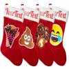 Bopsterized Customized Sparkling Glitter Christmas Stocking (Laughing with Tears of Joy) view 3