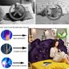 ZZYK Soft Reading Headboard Pillow, Large Bolster Headboard Backrest Positioning Support Wedge Cushion, for Day Bed Bunk Bed Sofa Bed with Removable Cover,Purple,59"/150cm view 4