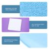 2Pcs Eva Toilet Seat Covers - Thicken, Waterproof, Washable, Self-Adhesive, Warm and Comfortable for Winter, Universal Fit, Blue view 3