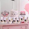 3sscha 50Pcs Cat Party Favor Bags Cute Kitten Themed Purple Waterproof Goodies Cookies Bag with Die Cut Handles Animals Pet Paw Glossy Plastic Gift Pack for Kid Birthday Party Decoration Supplies view 4