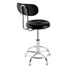DNYSYSJ Adjustable Bar Stools with Backrest Black PU Leather Modern Swivel Hydraulic Bar Stool Office Chair Seat 16.5''-21'' Height Adjustable Counter Stools, 220 LB Load view 4
