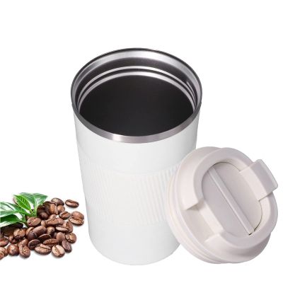 12.8oz/380ML Travel Mug Vacuum Stainless Steel Insulated Coffee Mug Double Walled Thermal Water Bottle, Portable Coffee Thermos Leak Proof Coffee Tumbler for Home Office Car, Keep Hot Or Cold Water
