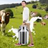 20L/30L/40L/50L/60L Stainless Steel Milk Can Milk bucket Wine Pail Bucket Milk Can Tote Jug with Sealed Lid Heavy Duty, Easy to Open and Use, Silver(US Stock) (40L) view 4
