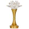 PAYNAN 1pc 16cm Tradition LED Buddha Lamp Crystal Lotus Lamp Household Buddhism Temple Supplies view 1