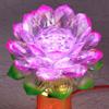 PAYNAN 1pairs 26cm LED Colorful Lotus Lamp Buddha Lamp Household Worship Buddhist Supplies view 2