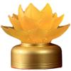 PAYNAN 1pairs 7.5cm Glass LED Lotus Lamp Buddha Lamp Household Buddhist Worship Supplies view 1