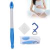 Comfort Wipe, Tissue Aids for Wiping, Comfort Wiper, Foldable Comfort Wiper Toilet Paper Tissue Grip Toilet Tissue Aids Tools for Elderly Pregnant Women (Blue 2) view 1
