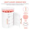Cabilock 1pc Cylindrical Jewelry Box for Elegant Storage Decorative Earring Organizer Five Design for Necklaces and Bracelets Decor view 3