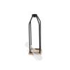 12.25" Black and Brown Handmade Lantern with Glass Tube Insert view 4