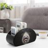 Black Bear TV Remote Control Holder Storage Organizer Box with 5 Compartments For Home Office Desktop view 4